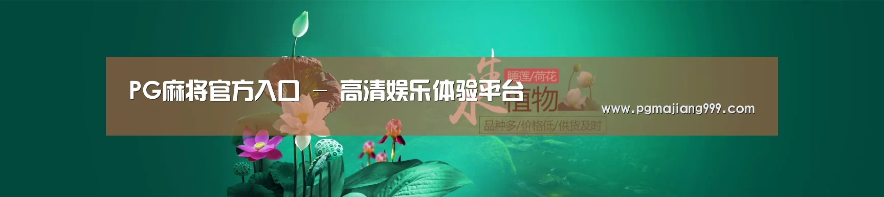 鲜花水草花卉网站模板
